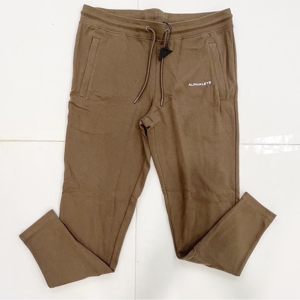 NWT ALPHALETE MEN’S IDENTITY JOGGERS IN BROWN VARIOUS SIZES